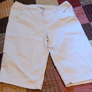 Catherine's White Capri Jeans